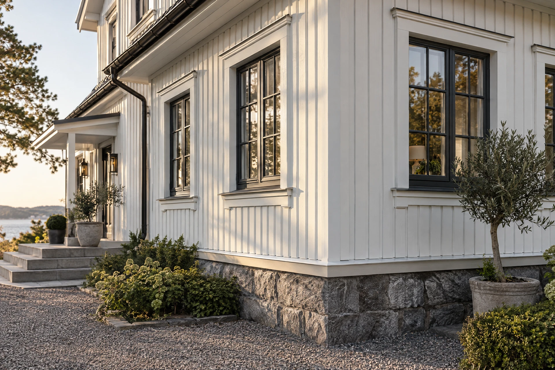 Inspiration: träfasad med väl utförda foder och detaljer