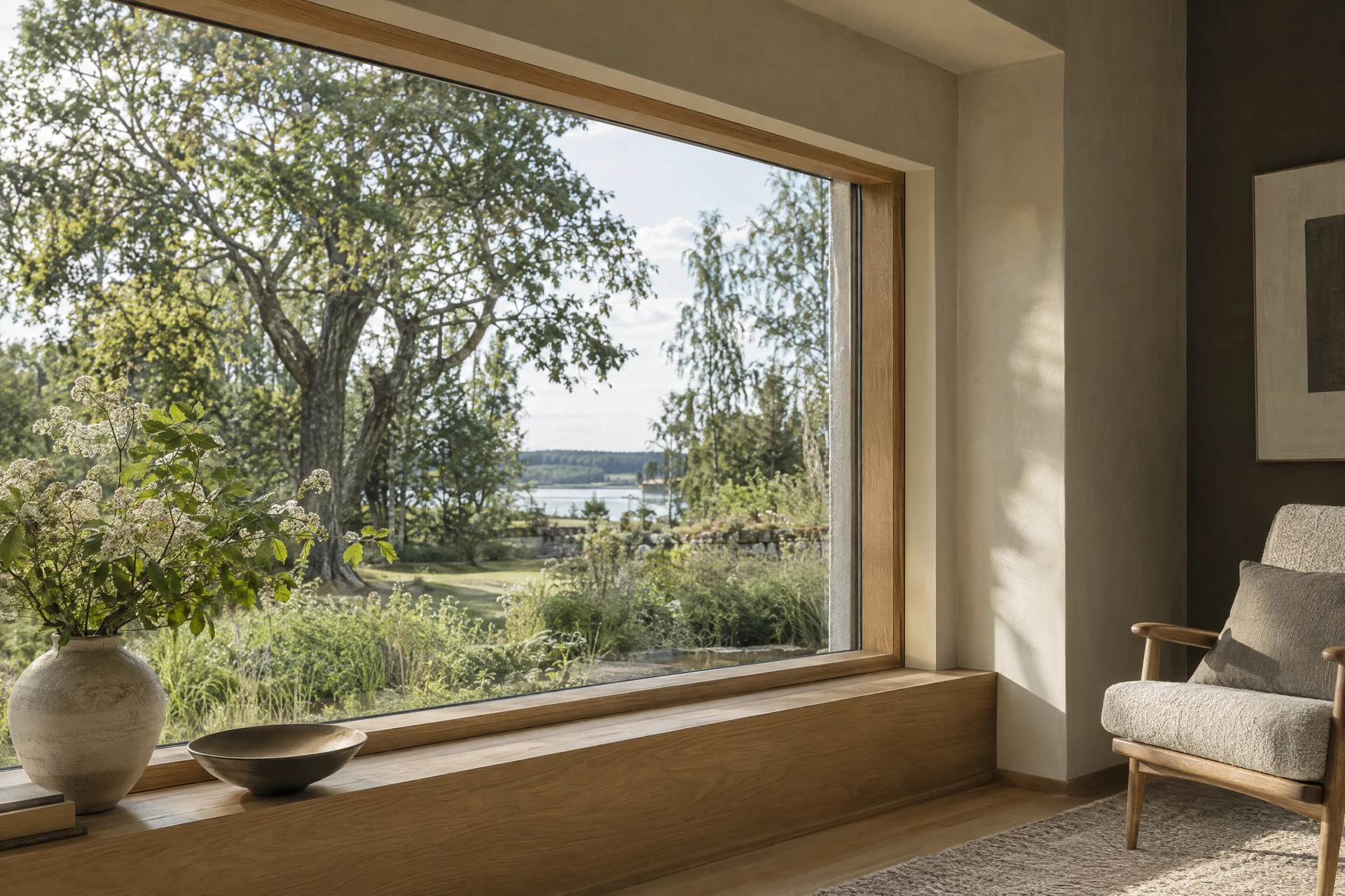 Inspiration: väl monterat träfönster med omsorgsfulla smygar